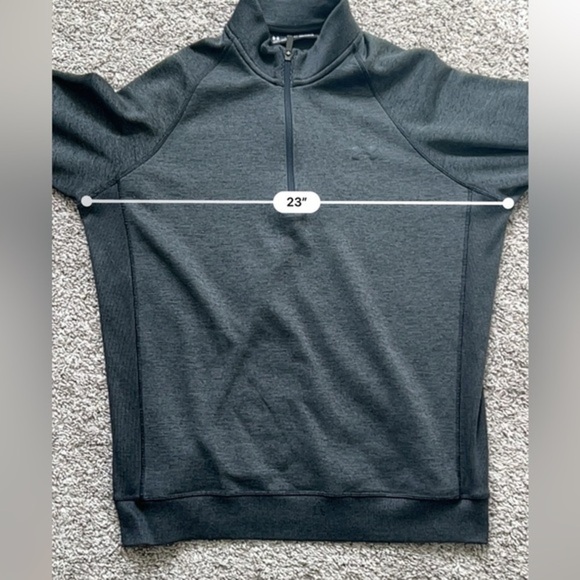 Under Armour ColdGear Quarter Zip Pullover Charcoal Loose‎ Fit Men’s Large - Picture 5 of 7